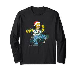 The Simpsons Homer and Snowball Tangled Holiday Langarmshirt von The Simpsons