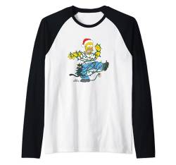 The Simpsons Homer and Snowball Tangled Holiday Raglan von The Simpsons