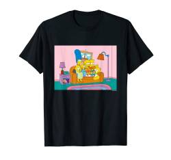 The Simpsons Marge Bart Lisa Maggie Sit on Homer T-Shirt von The Simpsons