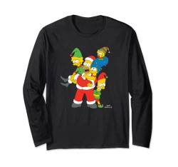 The Simpsons Marge Homer Bart Lisa Maggie Holiday Langarmshirt von The Simpsons