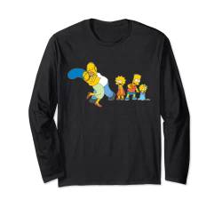 The Simpsons Marge Homer Bart Lisa Maggie Kiss Langarmshirt von The Simpsons