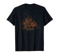 The Simpsons Treehouse of Horror Skeletons Couch Halloween T-Shirt von The Simpsons