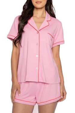 The Summer I Turned Pretty Damen Schlafanzug, kurzärmelig, Oberteil und Shorts Pyjamaset, Rosa, 42 von The Summer I Turned Pretty