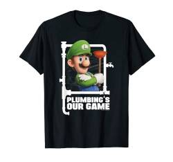 The Super Mario Bros. Movie Plumbing's Our Game Luigi Poster T-Shirt von The Super Mario Bros. Movie