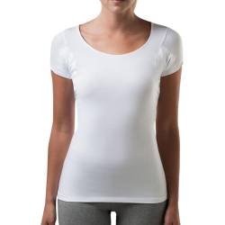 Thompson Tee - Anti-Schweiß Kurzarm-Unterhemd mit Achselschweiß-Polstern - Enge Passform - U-Ausschnitt - White - XL von The Thompson Tee