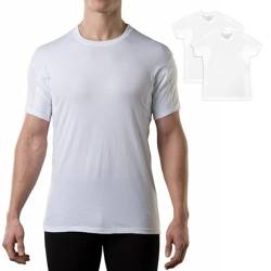 Thompson Tee Original Sweatproof Tee Crewneck White 2-Pack, Weiss/opulenter Garten, Mittel von The Thompson Tee