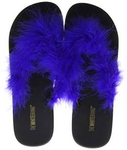 The White Brand Damen Feather Zehentrenner, Blau (Blue Blue), 41 EU von The White Brand