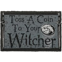The Witcher Fußmatte - Toss A Coin - multicolor  - Lizenzierter Fanartikel von The Witcher