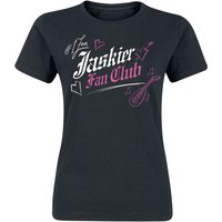 The Witcher T-Shirt - Jaskier Fan Club - S bis XXL - für Damen - Größe L - schwarz  - Lizenzierter Fanartikel von The Witcher