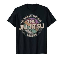 Die Jiu Jitsu Legende Retro MMA Damen Jiu Jitsu T-Shirt von The Woman The Myth The Legend All Hobbies