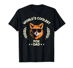 Der coolste Papa der Welt - Vater für Herren, lustiger Fuchs T-Shirt von The Woof Wardrobe