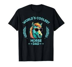 Der coolste Papa der Welt — Vater für Herren, lustiges Pferd T-Shirt von The Woof Wardrobe
