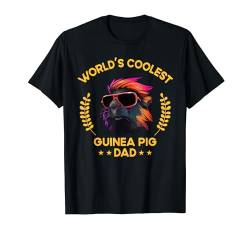 Der coolste Papa der Welt — Vater für Herren Lustiges Meerschweinchen T-Shirt von The Woof Wardrobe