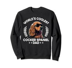 World's Coolest Dog Dad Papa – Herren Cocker Spaniel Sweatshirt von The Woof Wardrobe