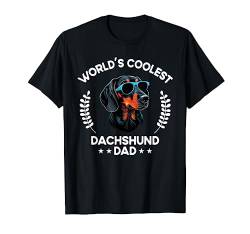 World's Coolest Dog Dad Papa – Herren Dackel T-Shirt von The Woof Wardrobe