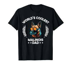 World's Coolest Dog Dad Papa – Herren Malinois T-Shirt von The Woof Wardrobe