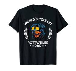 World's Coolest Dog Dad Papa – Herren Rottweiler T-Shirt von The Woof Wardrobe