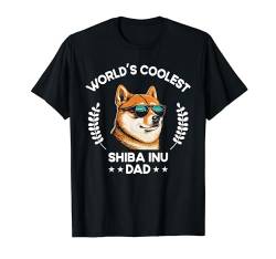 World's Coolest Dog Dad Papa – Herren Shiba Inu T-Shirt von The Woof Wardrobe