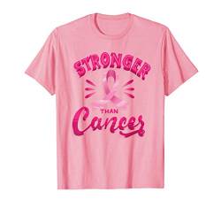 Stärker als Krebsband Brustkrebs-Aufklärungsmonat T-Shirt von The breast cancer warrior support gifts