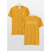TheHeartFam T-Shirt Nachhaltiges Bio-Baumwolle Tshirt Gold Classic Herren Frauen Hergestellt in Portugal / Familienunternehmen von TheHeartFam