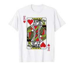 HERZKÖNIG KING Fasching Karneval Kostüm Spielkarte T-Shirt von TheOwlOrigin