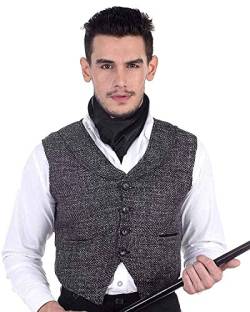 ThePirateDressing Herren Weste Grau Grau Gr. XL, Grau - Grau von ThePirateDressing