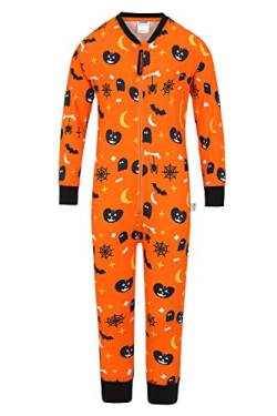 Kürbis Halloween Schlafanzug Orange, Orange, 7-8 Jahre von ThePyjamaFactory