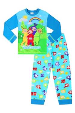 Teletubbies Tinky-Winky, Dipsy, Laa Laa und Po langer Schlafanzug, blau, 86-92 von ThePyjamaFactory