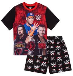 WWE Jungen World Wrestling Entertainment John Cena kurzer Schlafanzug, Schwarz , 10-11 Jahre von ThePyjamaFactory