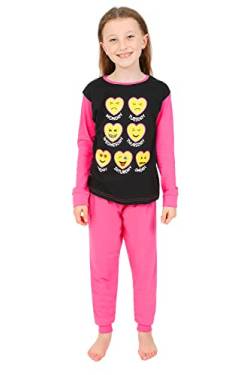 Teenage Mädchen Langer Schlafanzug Wochentage Lang Pyjama 11 bis 16 Jahre, rose, 15- 16 Jahre von ThePyjamafactory