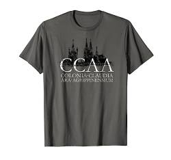 Kölner Skyline CCAA (Vintage Schwarz/Weiß) Köln T-Shirt von TheShirtShops Köln T-Shirts und Geschenke