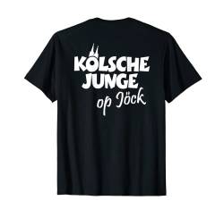 Kölsche Junge Op Jöck (Weiß/Rücken) Köln T-Shirt von TheShirtShops Köln T-Shirts und Geschenke