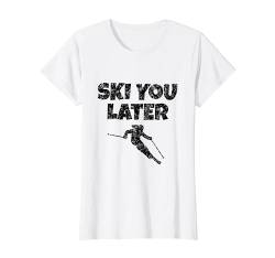 Ski you Later (Vintage/Schwarz) Apres-Ski Skifahrerin T-Shirt von TheShirtShops Wintersport T-Shirts und Geschenke