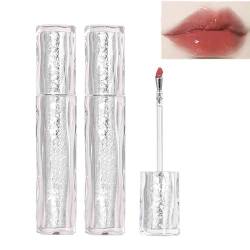 Judy Doll Lipgloss, Bunte Lippenfarbe, Ice Iron, Feuchtigkeitsspendender Lipgloss in Gelee, Aufpolsternde Lippen, Langlebig, Starke Flüssigkeitszufuhr, Antihaft-Lippengloss (#2 2 Stück) von TheSosy