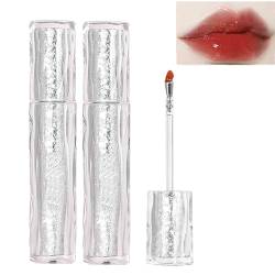 Judy Doll Lipgloss, Bunte Lippenfarbe, Ice Iron, Feuchtigkeitsspendender Lipgloss in Gelee, Aufpolsternde Lippen, Langlebig, Starke Flüssigkeitszufuhr, Antihaft-Lippengloss (#4 2 Stück) von TheSosy