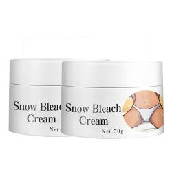 Snow Bleach für private Achseln, Hals, Achseln, Knie, Ellbogen, Aufhellungscreme, Whitening Cream, Hautaufhellungscreme, Hautaufhellungscreme, 2 Stück von TheSosy