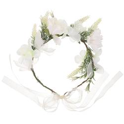LEUNG Blumen-Kopfschmuck, Kunstblumenkrone, Blumenmädchen-Kopfschmuck, gefälschtes Blumen-Stirnband für Frauen von Theaque