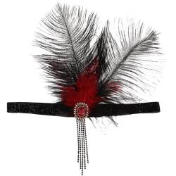 Plume Stirnband Frauen Stirn Haarband Cosplay Kopfschmuck Vintage Haarschmuck Hochzeit Kopfschmuck von Theaque