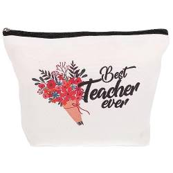 Theaque Frauen Kosmetiktasche Tragbare Make-up Tasche Reise Kulturbeutel Lehrer Wertschätzung Geschenk, siehe abbildung, 22.5x18.5cm von Theaque