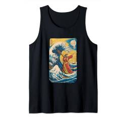 Moses Parting the Sea | Japanische Vintage Kanagawa-Kunst Tank Top von Theater Of Oneness