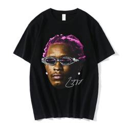 Rapper Young Thug Grafik-T-Shirt für Männer und Frauen,Black-L von Thegis