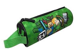 Theonoi Minecraft Kinder Federmappe Schlampermäppchen Federmäppchen Mäppchen Schulmäppchen Federtasche Federpenal Etui Case (Grün Creeper) von Theonoi