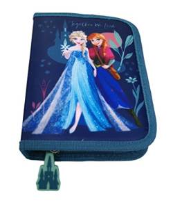 Theonoi Pferd Federmäppchen Federtasche Federmappe Mäppchen Etui 2 Fach Doppeldecker Schüleretui Stifteetui GEFÜLLT Geschenk für Mädchen (Frozen II) von Theonoi