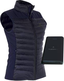 Therm-ic Powervest Urban Women Weste + Powerbank (XS, dunkelblau) von Therm-ic