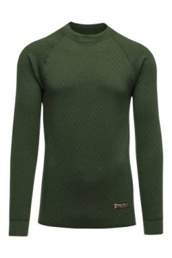 Thermowave 3in1 Merino Wool Base Layer Mens - Thermal Shirts for Men - Merino Wool Underwear Mens Long Sleeve 330 GSM Quick Dry Extra Warm, Forest Green von Thermowave
