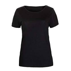 Thermowave Merino Cooler TruLite Merinowolle T-Shirt Damen - 150 GSM Damen Basis T-Shirt - Bambus und Merinowolle Unterhemd mit Rundhalsausschnitt, M von Thermowave