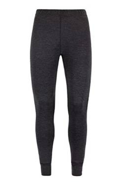 Thermowave Warm Merino Unterwäsche Damen Unterhosen - Thermounterwäsche Damen - Lange Winter Thermo Leggings - 100% Wolle 180 GSM Super Warme Weiter Bund, Dunkelgraue Melange, S von Thermowave