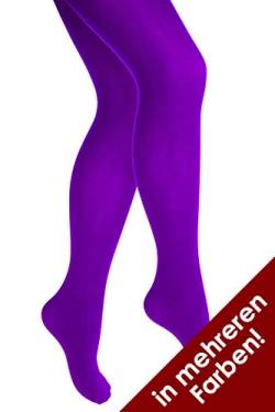 Thetru Damen-Strumpfhose in lila | Größe S/M | Blickdichte-Strumpfhosen für Karneval und Fasching (lila) von Thetru