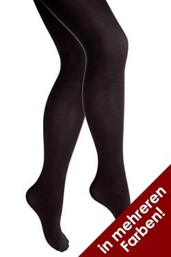 Thetru Damen-Strumpfhosen in schwarz | Größe L/XL | Blickdichte-Strumpfhosen für Karneval und Fasching (schwarz) von Thetru