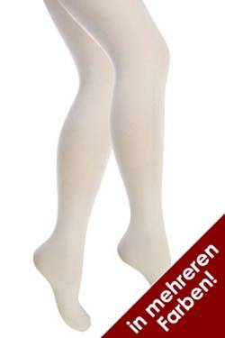 Thetru Damen-Strumpfhosen in weiß | Größe L/XL | Blickdichte-Strumpfhosen für Karneval und Fasching (weiß) von Thetru